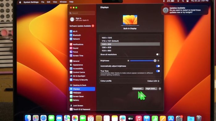 Ajustes de pantalla recomendados